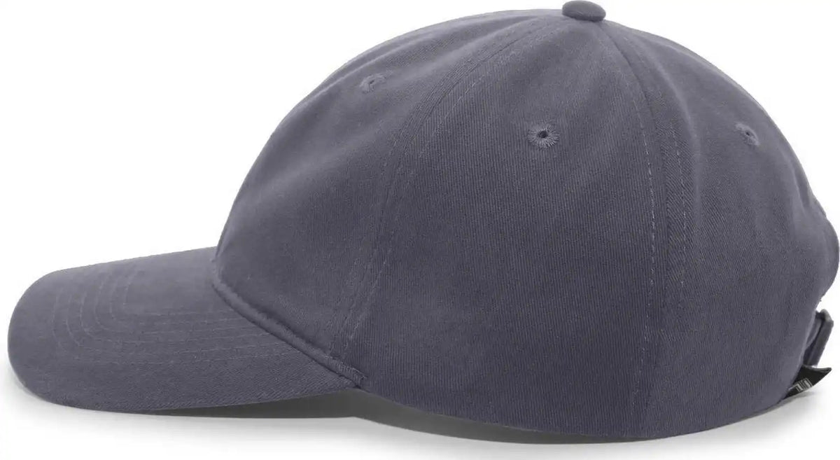 Pacific Headwear 201c Brushed Cotton Twill Buckle Strap Adjustable Cap Graphite / 7’’ 7 7/8’’