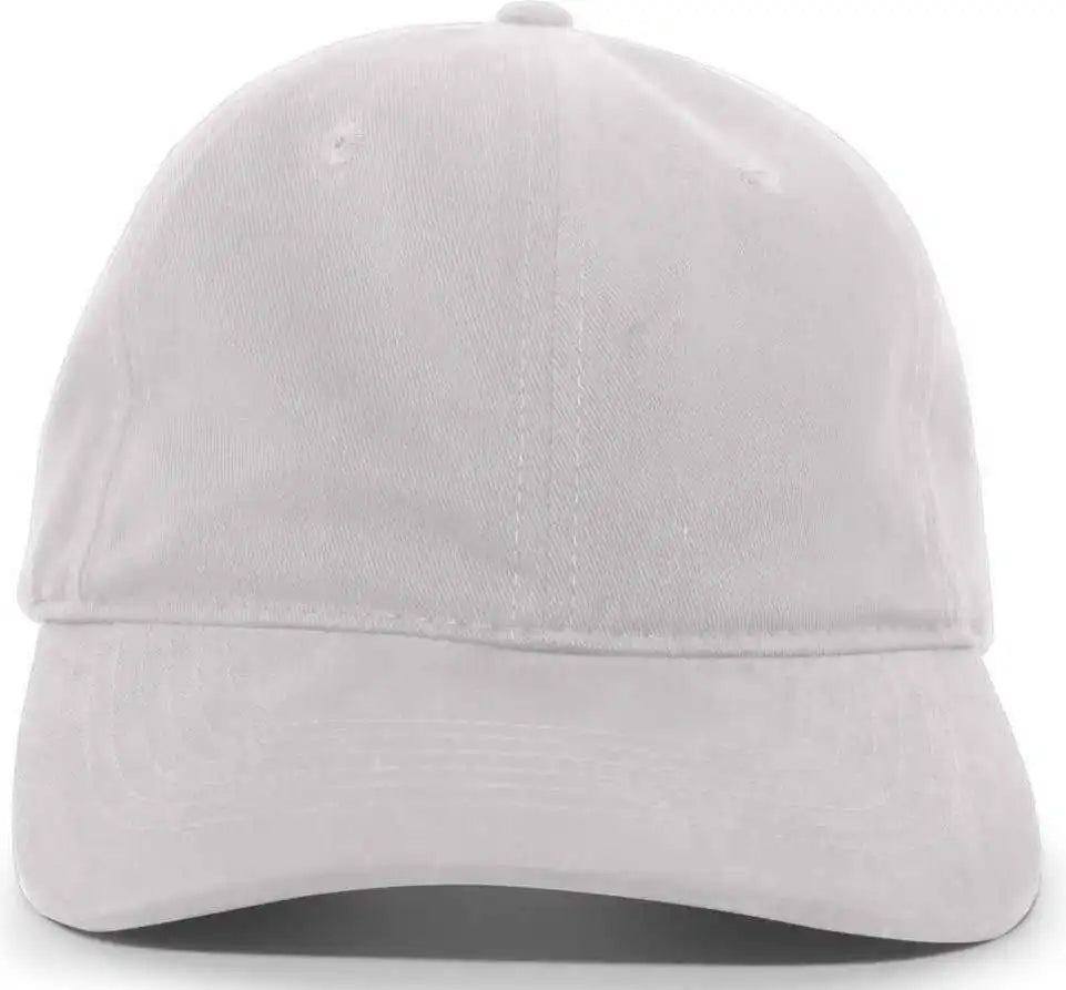 Pacific Headwear 201c Brushed Cotton Twill Buckle Strap Adjustable Cap Silver / 7’’ 7 7/8’’