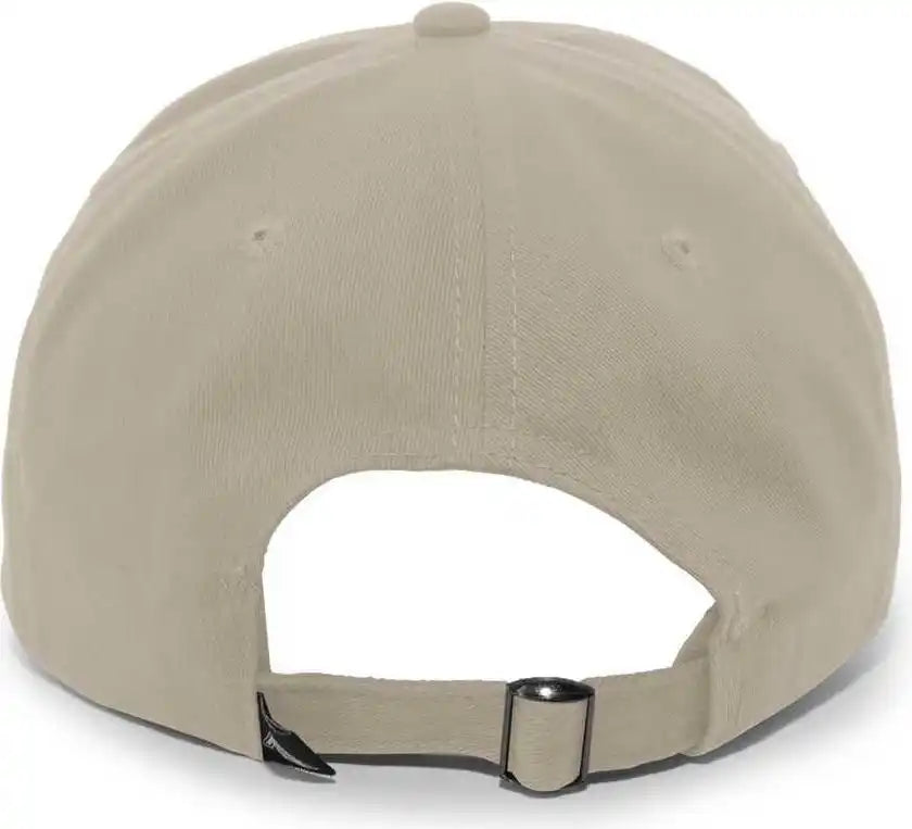 Pacific Headwear 201c Brushed Cotton Twill Buckle Strap Adjustable Cap - Khaki - 7’’ - 7 7/8’’