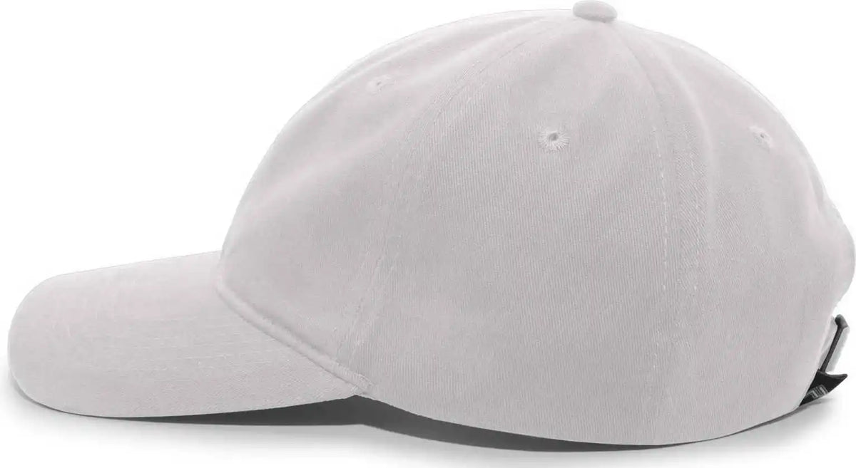 Pacific Headwear 201c Brushed Cotton Twill Buckle Strap Adjustable Cap Silver / 7’’ 7 7/8’’