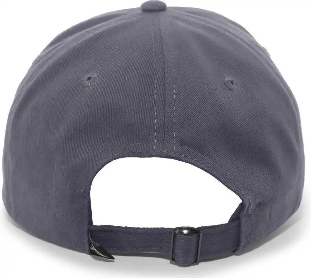 Pacific Headwear 201c Brushed Cotton Twill Buckle Strap Adjustable Cap Graphite / 7’’ 7 7/8’’