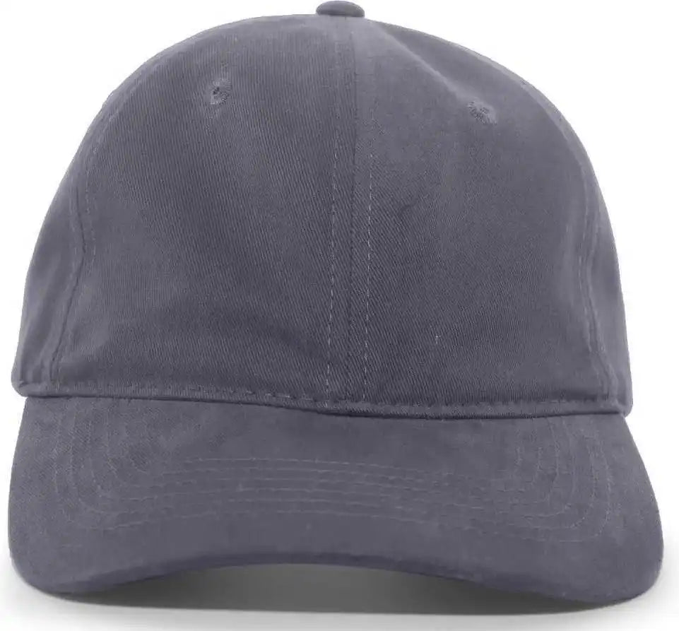 Pacific Headwear 201c Brushed Cotton Twill Buckle Strap Adjustable Cap - Graphite - 7’’ - 7 7/8’’