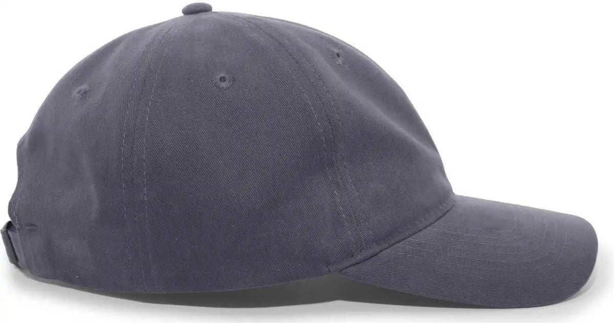 Pacific Headwear 201c Brushed Cotton Twill Buckle Strap Adjustable Cap Graphite / 7’’ 7 7/8’’