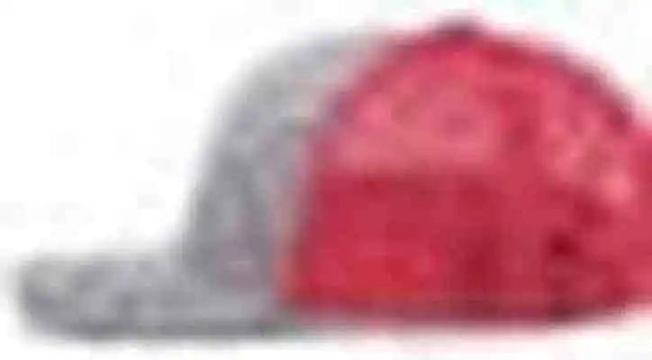 Pacific Headwear 210c Melange Heather Low-profile Trucker - Grey Red - 7’’ - 7 7/8’’