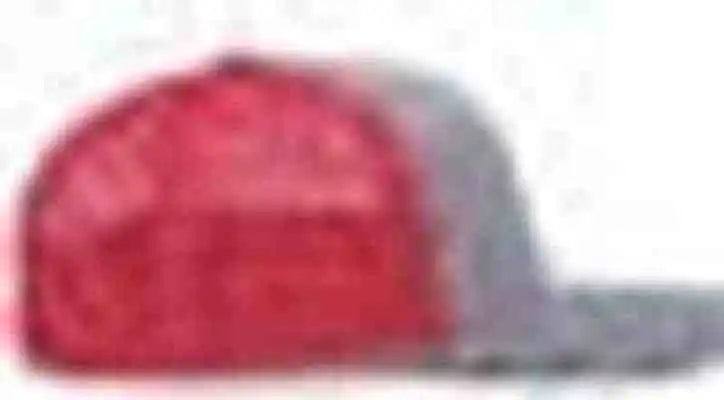 Pacific Headwear 210c Melange Heather Low-profile Trucker - Grey Red - 7’’ - 7 7/8’’