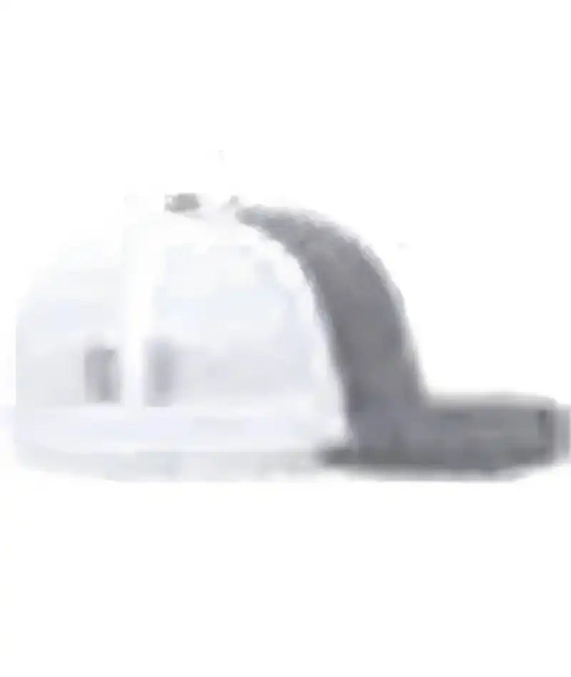 Pacific Headwear 210c Melange Heather Low-profile Trucker - Grey White - 7’’ - 7 7/8’’