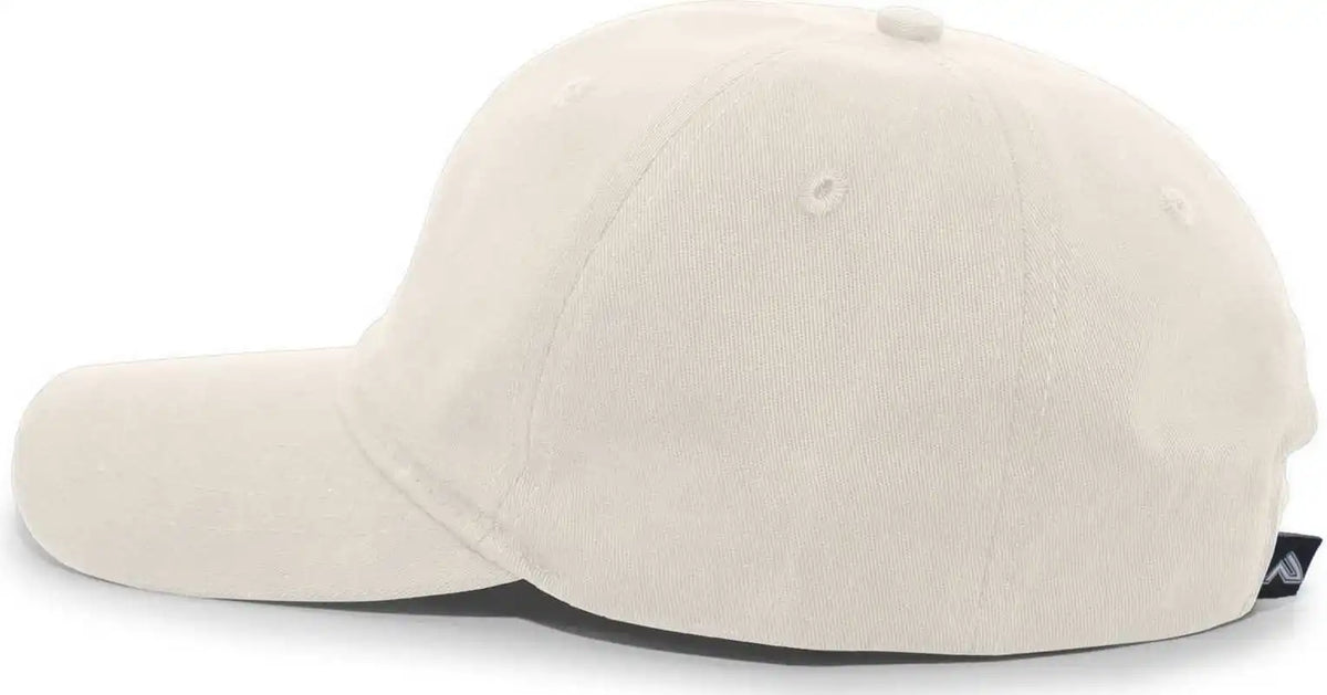 Pacific Headwear 220c Brushed Cotton Twill Hook and Loop Adjustable Cap Stone / 7’’ 7 7/8’’
