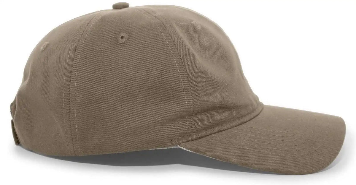 Pacific Headwear 220c Brushed Cotton Twill Hook-and-loop Adjustable Cap - Bedrock - 7’’ - 7 7/8’’