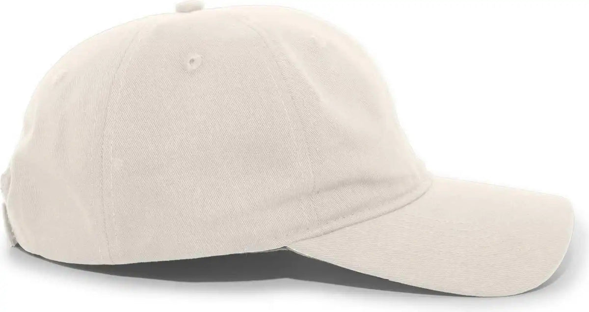 Pacific Headwear 220c Brushed Cotton Twill Hook and Loop Adjustable Cap Stone / 7’’ 7 7/8’’