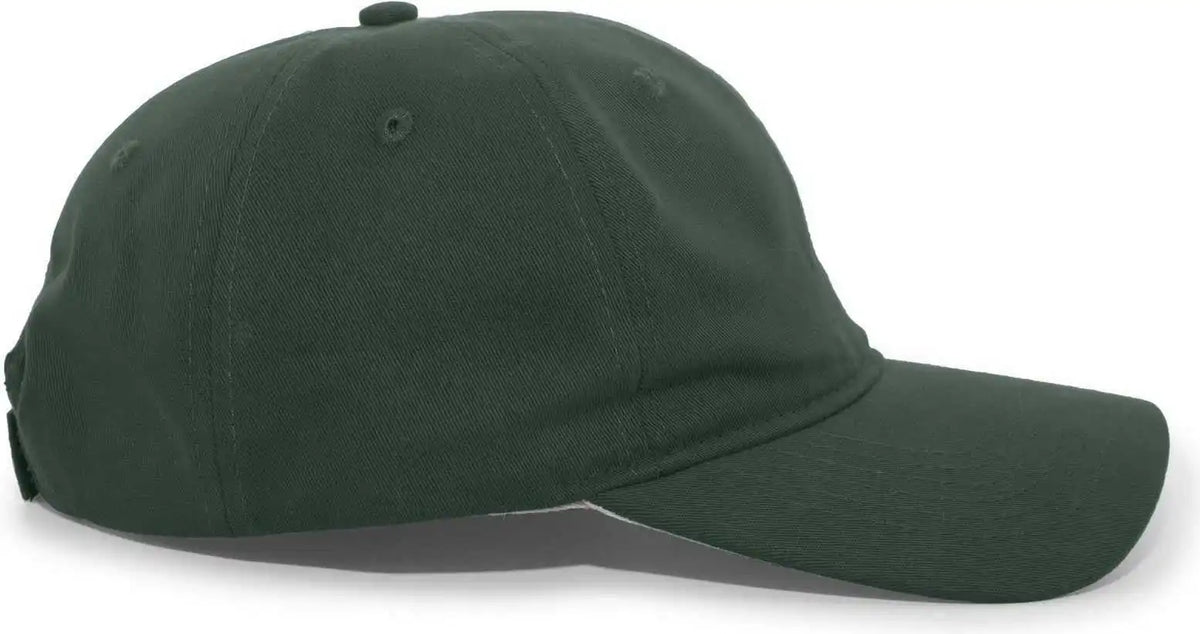 Pacific Headwear 220c Brushed Cotton Twill Hook-and-loop Cap - Hunter - Forest / 7’’ - 7 7/8’’