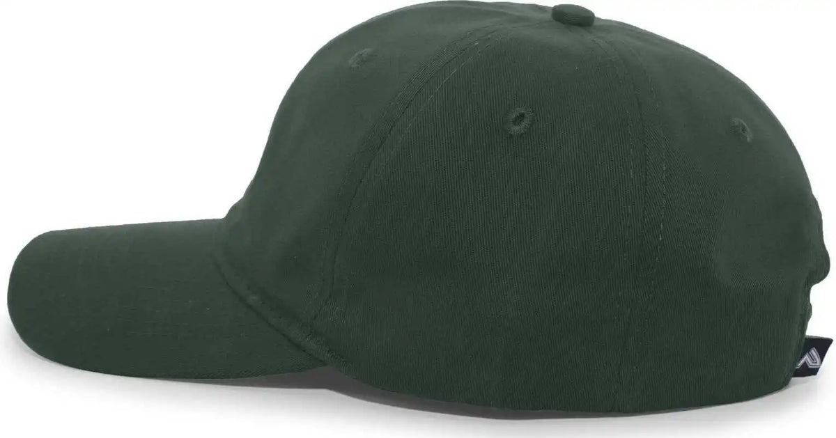 Pacific Headwear 220c Brushed Cotton Twill Hook-and-loop Cap - Hunter - Forest / 7’’ - 7 7/8’’