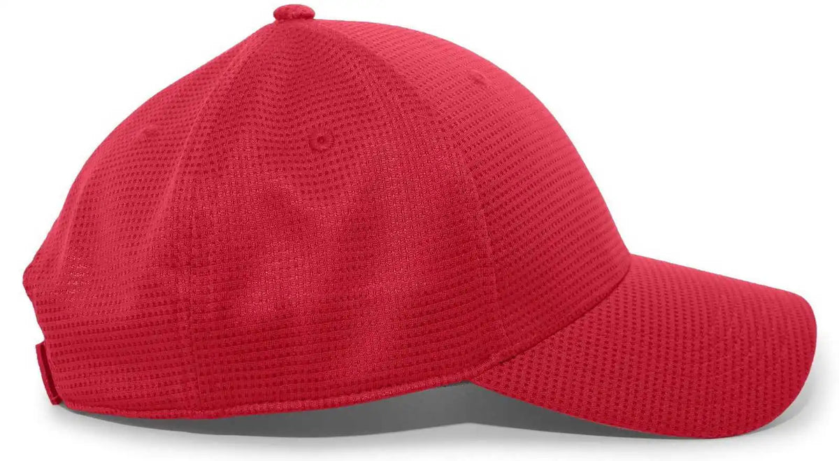 Pacific Headwear 285c Air-tech Performance Hook-and-loop Cap - Red - 7’’ - 7 7/8’’