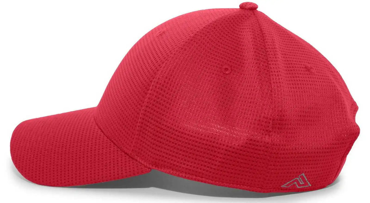 Pacific Headwear 285c Air-tech Performance Hook-and-loop Cap - Red - 7’’ - 7 7/8’’