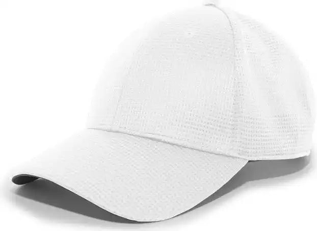 Pacific Headwear 285c Air-tech Performance Hook-and-loop Cap - White - 7’’ - 7 7/8’’