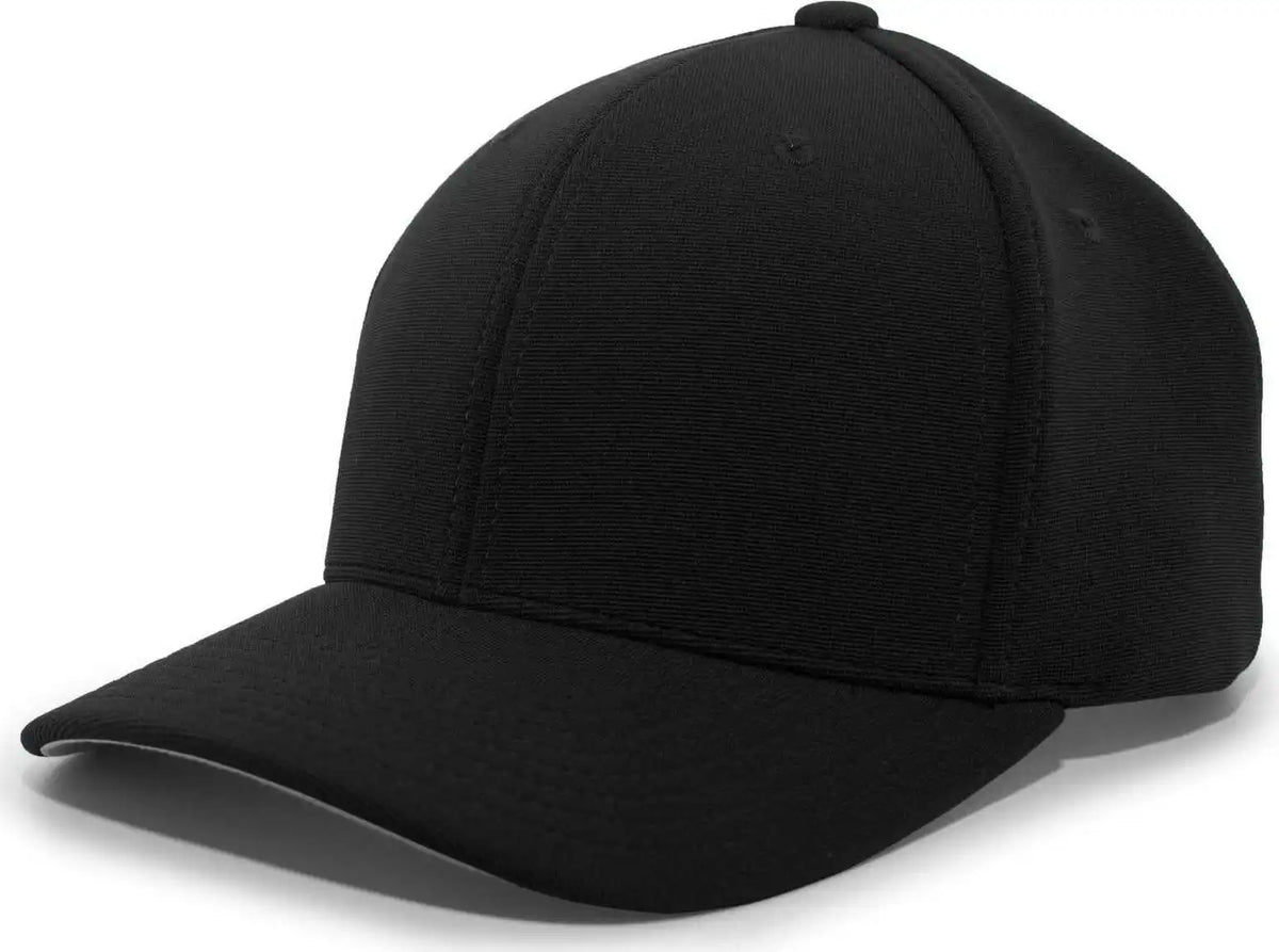 Pacific Headwear 298m M2 Performance Hook and Loop Cap Black / 6 1/2’’ 7’’