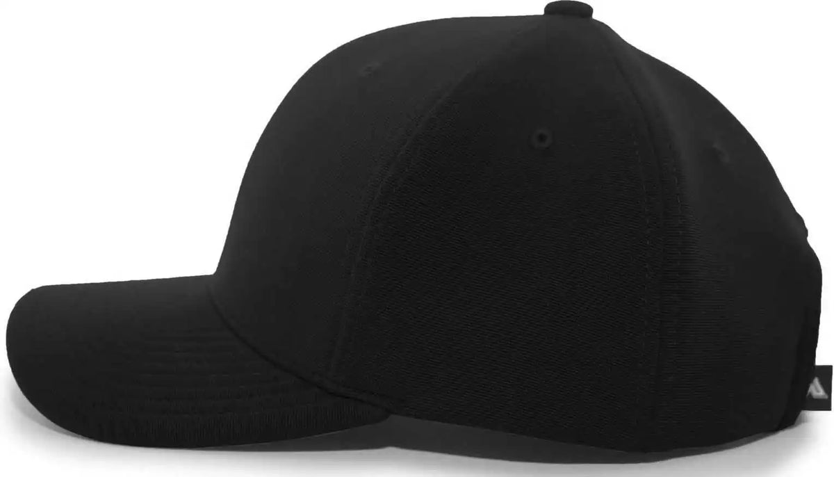 Pacific Headwear 298m M2 Performance Hook and Loop Cap Black