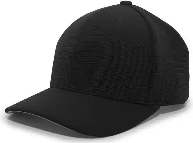 Pacific Headwear 298m M2 Performance Hook-and-loop Cap - Black - 6 1/2’’ - 7’’