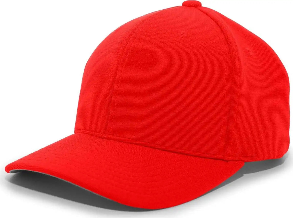 Pacific Headwear 298m M2 Performance Hook and Loop Cap Red / 6 1/2’’ 7’’