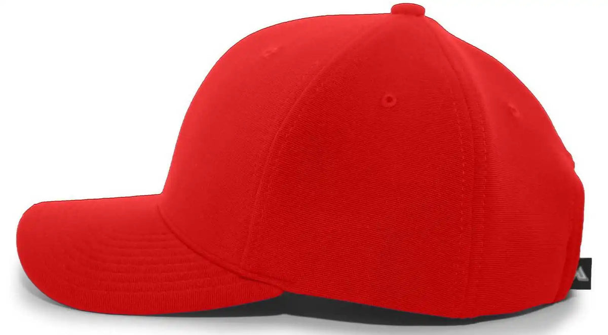 Pacific Headwear 298m M2 Performance Hook and Loop Cap Red