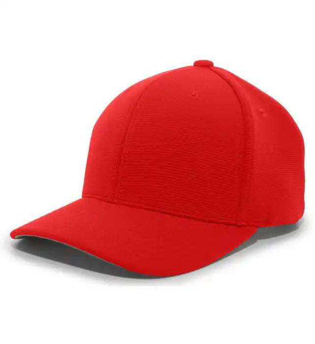 Pacific Headwear 298m M2 Performance Hook and Loop Cap Red
