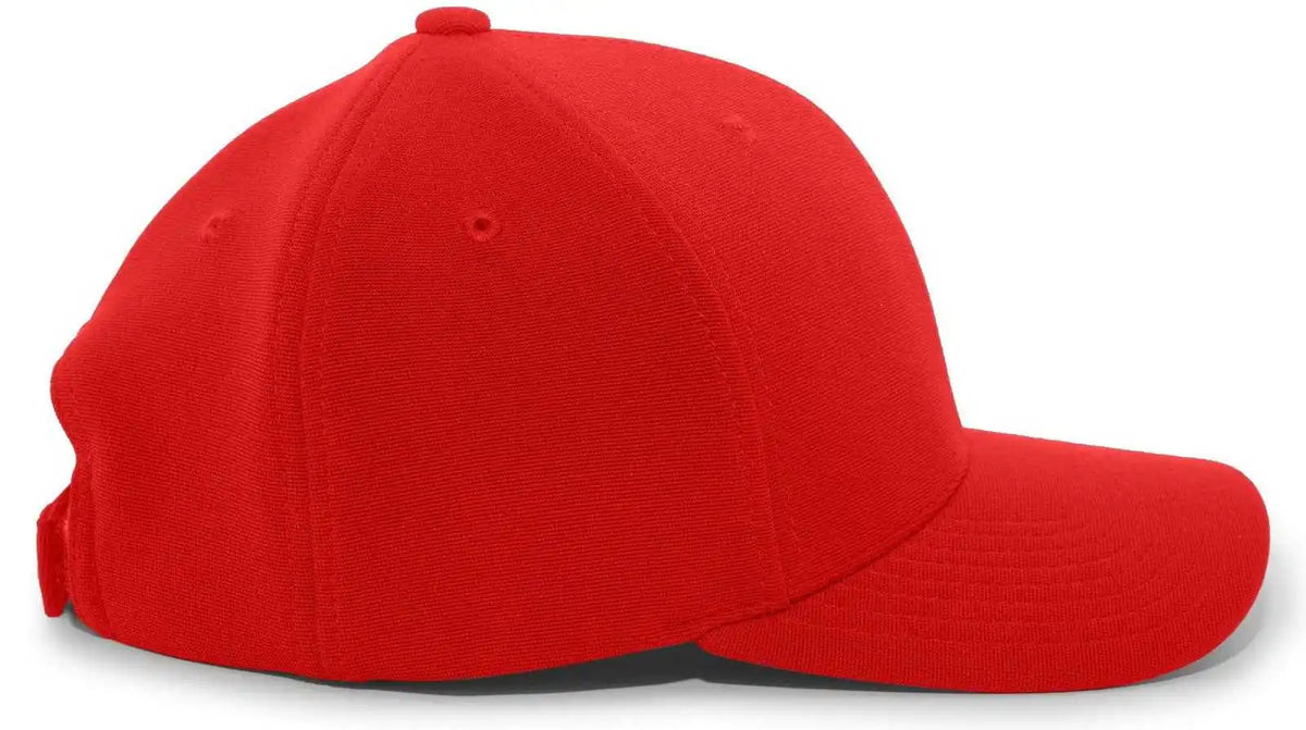 Pacific Headwear 298m M2 Performance Hook and Loop Cap Red