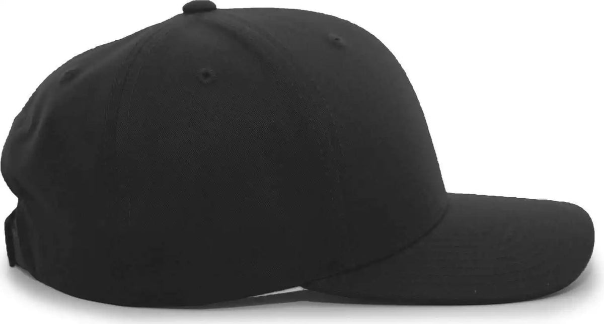 Pacific Headwear 302c Cotton Blend Hook and Loop Cap Black