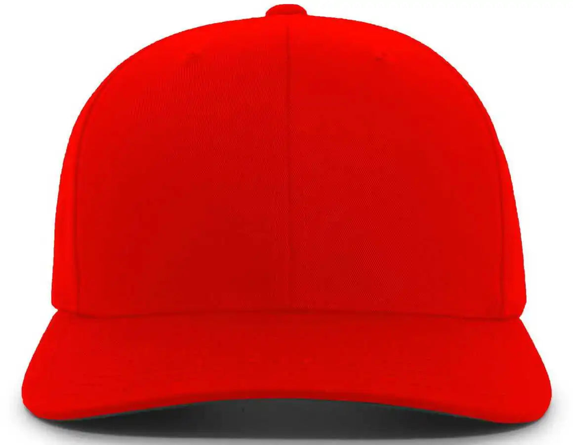 Pacific Headwear 302c Cotton Blend Hook and Loop Cap Red / 6 1/2’’ 7’’