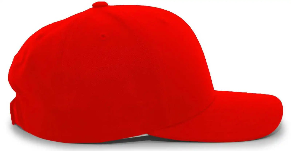 Pacific Headwear 302c Cotton Blend Hook and Loop Cap Red