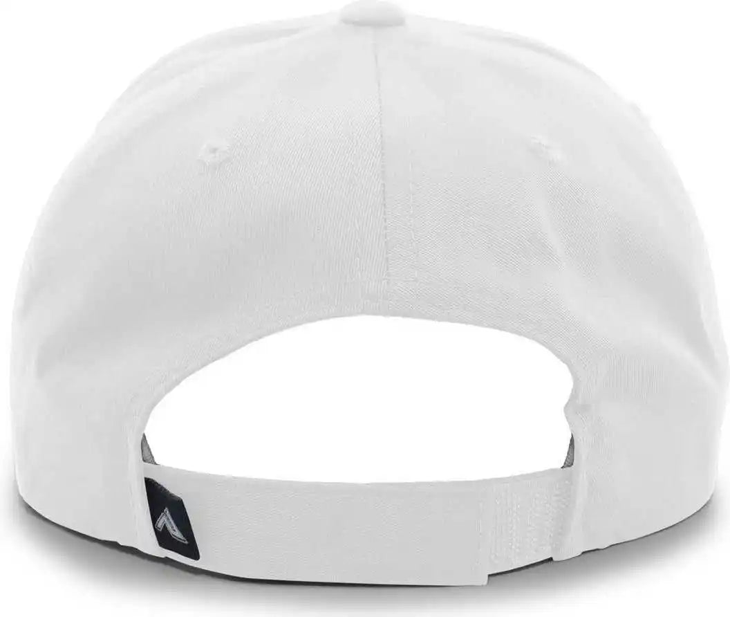 Pacific Headwear 302c Cotton Blend Hook and Loop Cap White