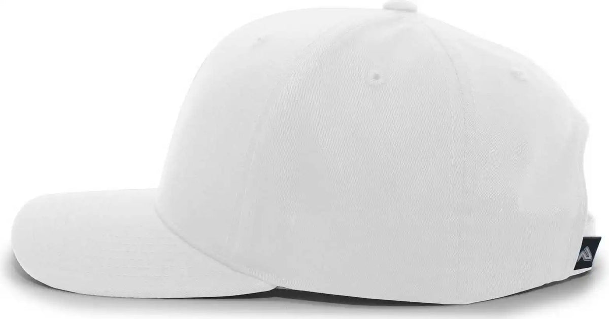 Pacific Headwear 302c Cotton Blend Hook and Loop Cap White