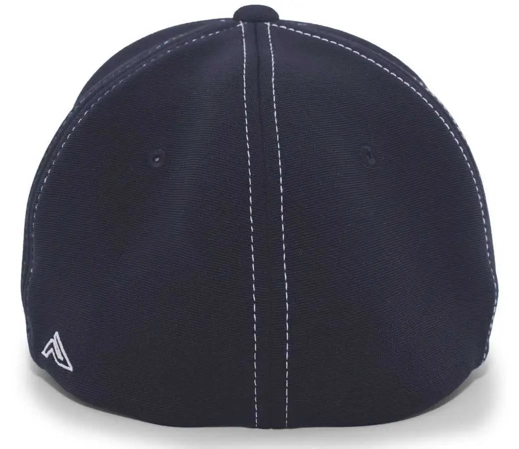 Pacific Headwear 398f M2 Performance Contrast Flexfit Cap - Silver Navy