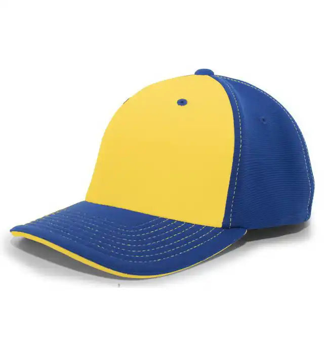 Pacific Headwear 398f M2 Performance Flexfit Cap Royal Gold
