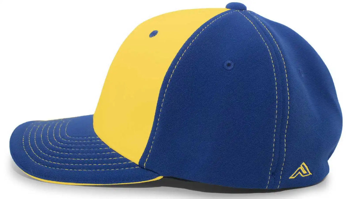 Pacific Headwear 398f M2 Performance Flexfit Cap Royal Gold