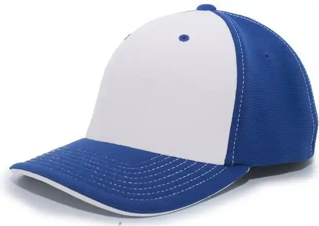 Pacific Headwear 398f M2 Performance Flexfit Cap - Royal Silver
