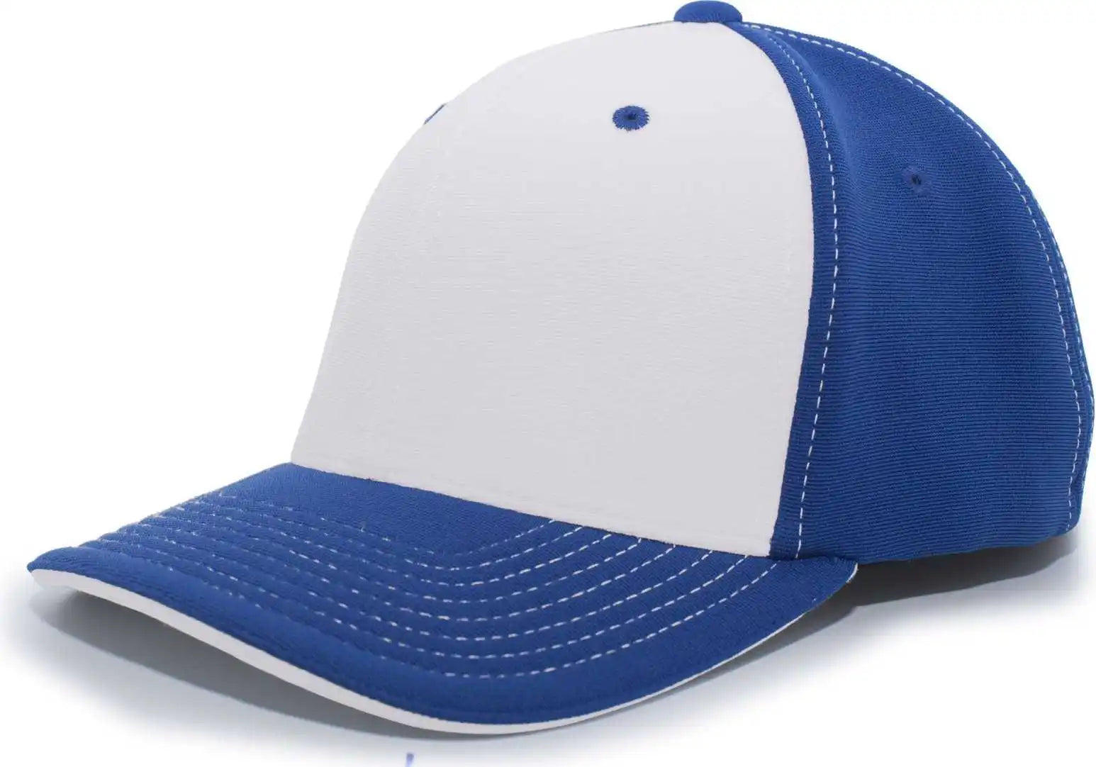 Pacific Headwear 398f M2 Performance Flexfit Cap - Royal Silver - Light Gray / 6 1/2’’ - 7’’
