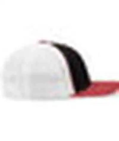 Pacific Headwear 404f Trucker Flexfit Cap Black White Red