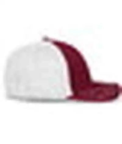 Pacific Headwear 404f Trucker Flexfit Cap - Cardinal White