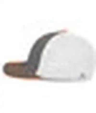 Pacific Headwear 404f Trucker Flexfit Cap - Graphite White Neon Orange