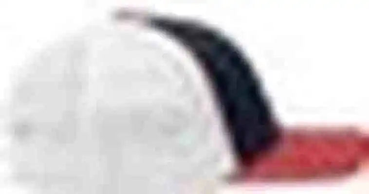 Pacific Headwear 404f Trucker Flexfit Cap Navy White Red