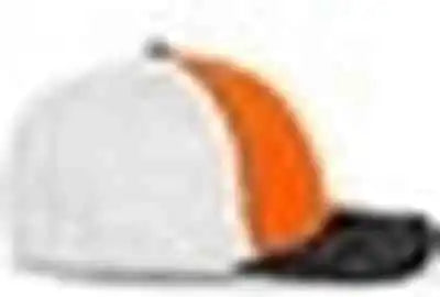 Pacific Headwear 404f Trucker Flexfit Cap Orange White Black