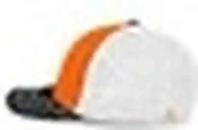 Pacific Headwear 404f Trucker Flexfit Cap Orange White Black