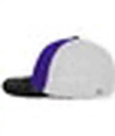 Pacific Headwear 404f Trucker Flexfit Cap Purple White Black