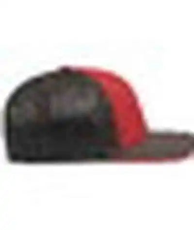 Pacific Headwear 404f Trucker Flexfit Cap - Red Graphite