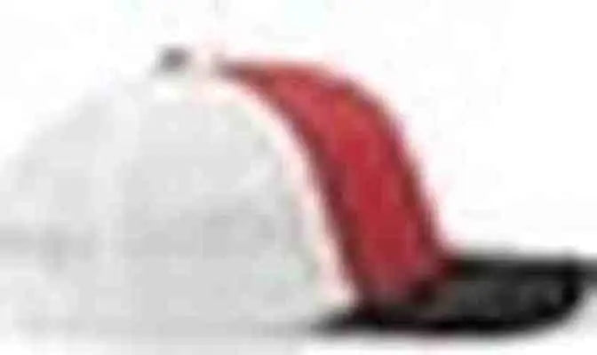 Pacific Headwear 404f Trucker Flexfit Cap - Red White Black