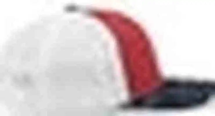 Pacific Headwear 404f Trucker Flexfit Cap Red White Navy