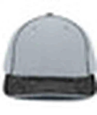Pacific Headwear 404f Trucker Flexfit Cap - Silver Black