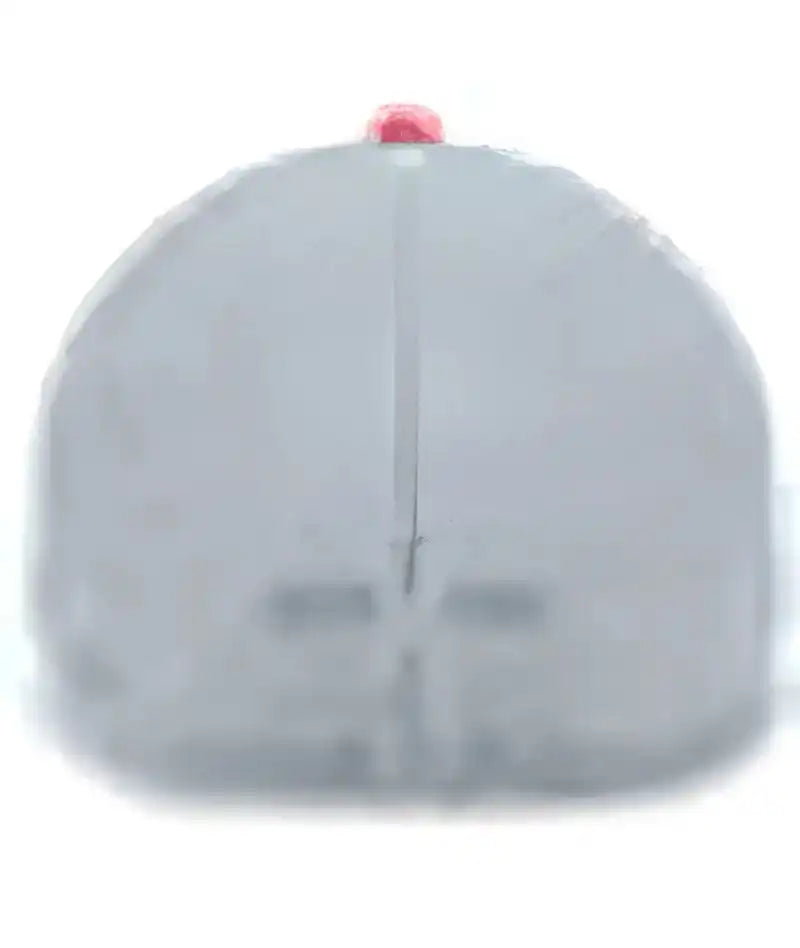 Pacific Headwear 404f Trucker Flexfit Cap - Silver Red