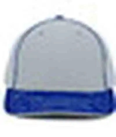 Pacific Headwear 404f Trucker Flexfit Cap - Silver Royal - Light Gary / 6 1/2’’ 7’’
