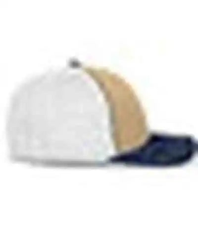Pacific Headwear 404f Trucker Flexfit Cap - Vegas White Navy