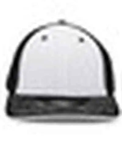 Pacific Headwear 404f Trucker Flexfit Cap White Black